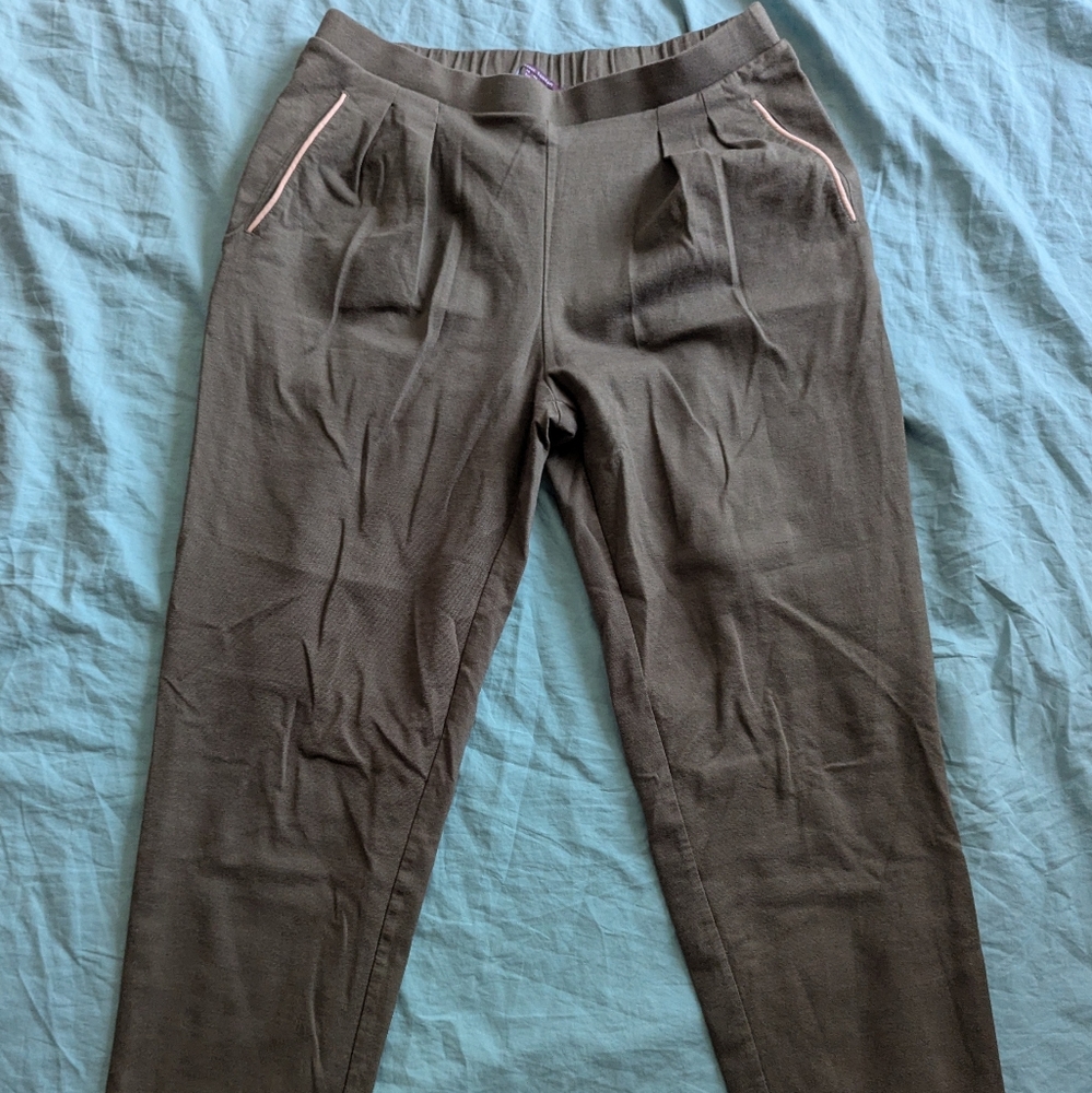 Casual Olive Green Pants